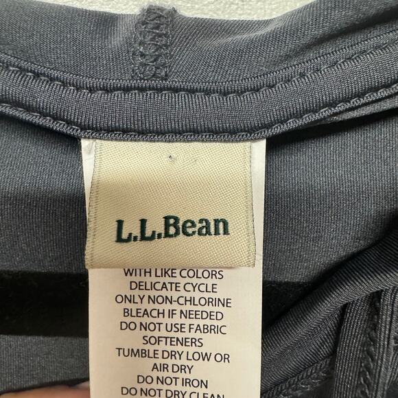 LL Bean Womens Charcoal Gray Pullover Dry Fit Tunic Hooded Long Sleeve Size XS - Picture 6 of 9